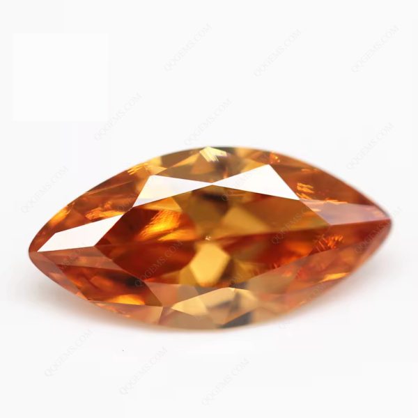 Champagne/D-champagne Marquise Cut Cubic Zirconia Loose Gemstones Synthetic Machine Cut Marquise Shape CZ Stone - Image 3