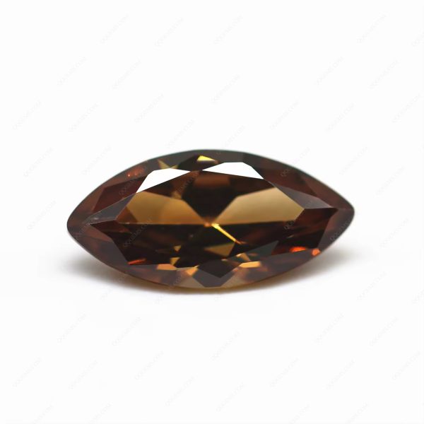Coffee/dark Coffee Cubic Zirconia Loose Gemstone Synthetic Marquise Shape CZ Zirconia Stones - Image 2