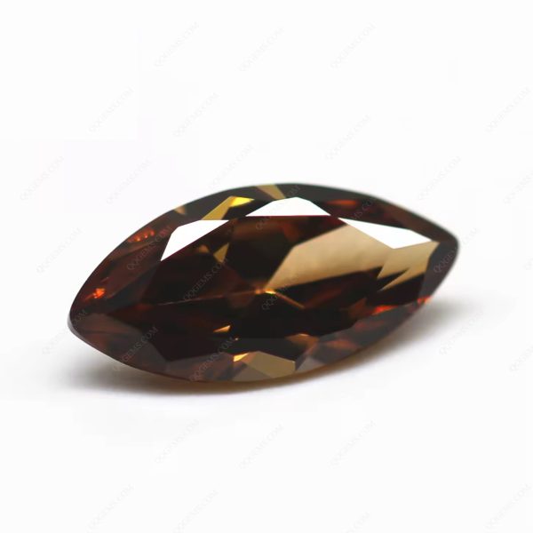 Coffee/dark Coffee Cubic Zirconia Loose Gemstone Synthetic Marquise Shape CZ Zirconia Stones - Image 4