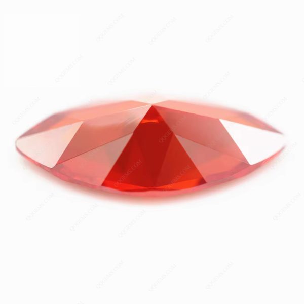 Orange/orange Red Marquise Shape Cubic Zirconia Loose Gemstones Synthetic Marquise Faceted Cut CZ Zirconia Stone - Image 2