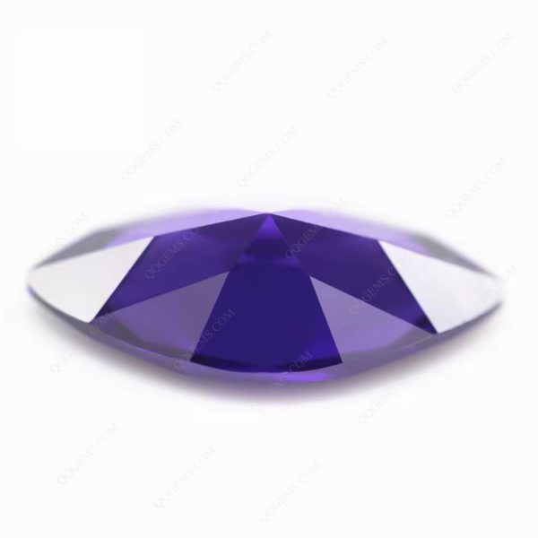 Violet/dark Violet Marquise Shape Cubic Zirconia Loose Gemstones Synthetic Marquise Machine Cut CZ Zircon Stones - Image 2
