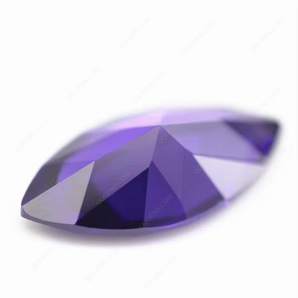 Violet/dark Violet Marquise Shape Cubic Zirconia Loose Gemstones Synthetic Marquise Machine Cut CZ Zircon Stones - Image 3