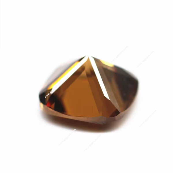 Coffee/dark Coffee Cushion Shaped Cubic Zirconia Loose Gemstones Synthetic Cushion Diamond Cut CZ - Image 2