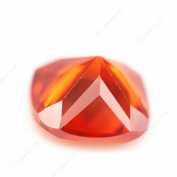 Orange/orange Red Cushion Cut Cubic Zirconia Loose Gemstone Synthetic Machine Cut Cushion Shape CZ Zirconia Stones - Image 3