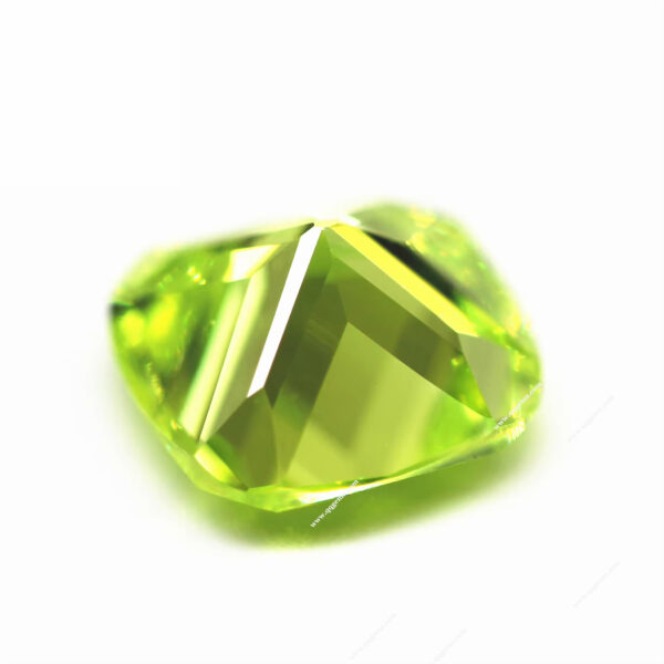 Dark apple Green Cubic Zirconia Loose Gemstones Synthetic Cushion Princess Cut CZ Zirconia Stones - Image 4