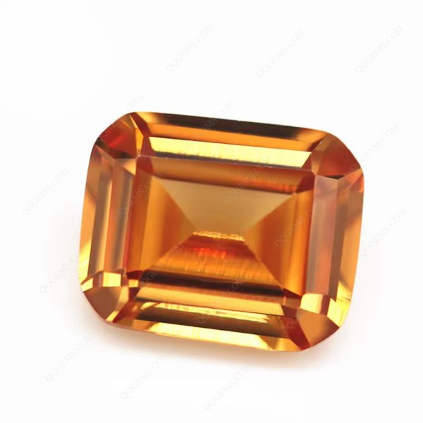 Champagne/dark-champagne Octagon Step Cut Cubic Zirconia Gemstones Synthetic Machine Cut Octagon Shape CZ Stones - Image 4