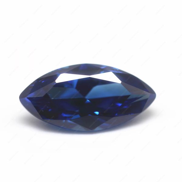 Sapphire Blue Cubic Zirconia Loose Gemstones Synthetic Marquise Cut CZ Stones - Image 3