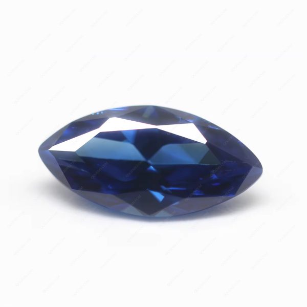 Sapphire Blue Cubic Zirconia Loose Gemstones Synthetic Marquise Cut CZ Stones - Image 5