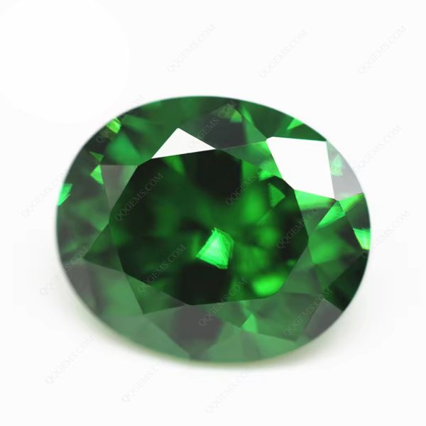 L-green/emerald Green Color Cubic Zirconia Loose Gems Synthetic Diamond Cut Oval Shape CZ Stones - Image 5