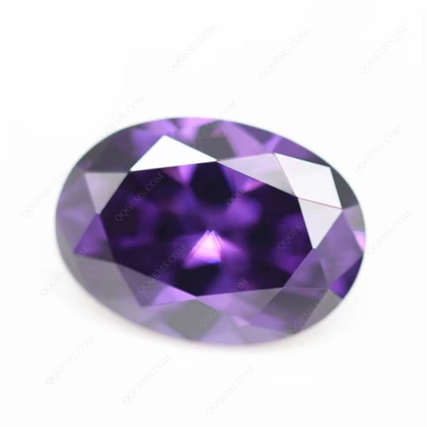 Oval Shape Amethyst/D-amethyst Cubic Zirconia Loose Gemstones Synthetic Oval Cut CZ Stones - Image 3