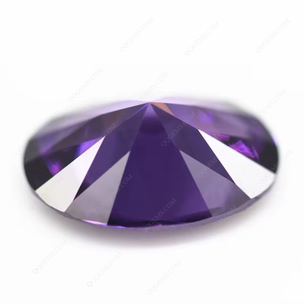 Oval Shape Amethyst/D-amethyst Cubic Zirconia Loose Gemstones Synthetic Oval Cut CZ Stones - Image 4