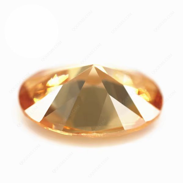 Champagne/D-champagne Cubic Zirconia Loose Gems Synthetic Oval Faceted Cut CZ Stones - Image 4
