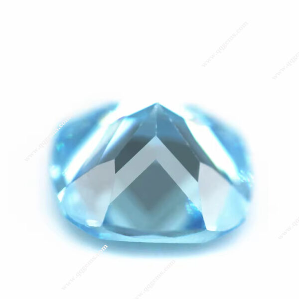 Aquamarine Color Cushion Shape Cubic Zirconia Loose Gemstones Synthetic Cushion Faceted Cut CZ Zircon Stones - Image 5