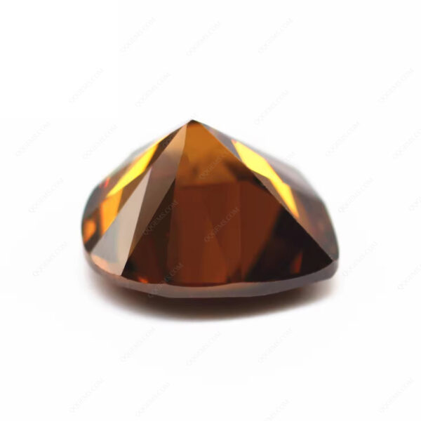 Coffee/dark Coffee Heart Cut Cubic Zirconia Gemstones Artificial Diamond Cut Heart Shape Zirconia CZ Stone - Image 5
