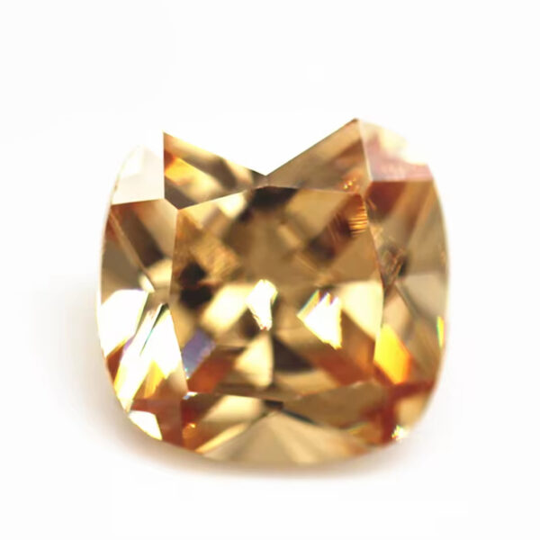 Champagne/D-champagne Cushion Cut Cubic Zirconia Gemstone Synthetic Diamond Cut Cushion Shape CZ Stones - Image 2
