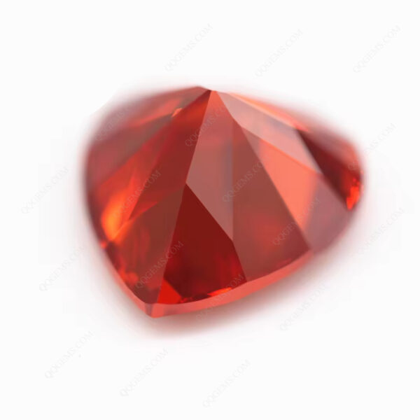Orange/orange Red Heart Cut Cubic Zirconia Gemstones Synthetic Faceted Cut Heart Shape Zirconia CZ Stones - Image 6