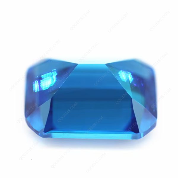 Octagon Cut Aquamarine/aqua Blue/blue Topaz Cubic Zirconia Gems Synthetic Emerald Cut CZ Stones - Image 3