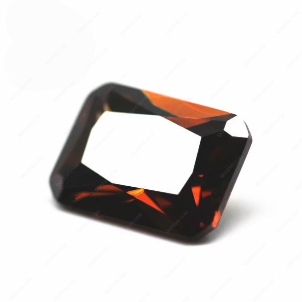 Coffee/dark Coffee Cubic Zirconia Loose Gemstones Synthetic Machine Cut Octagon Shape CZ Stones - Image 3