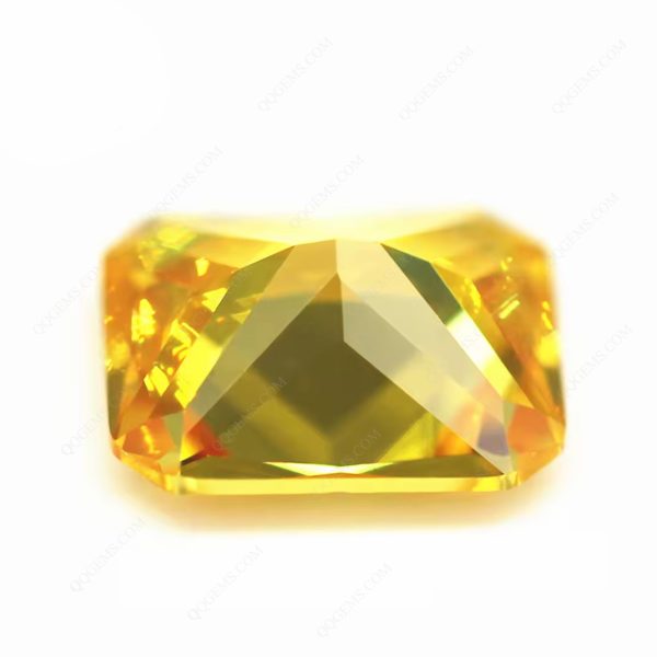 Octagon Shape Princess Cut Golden Yellow Cubic Zirconia Loose Gemstones Synthetic Octagon Shape CZ Stones - Image 2