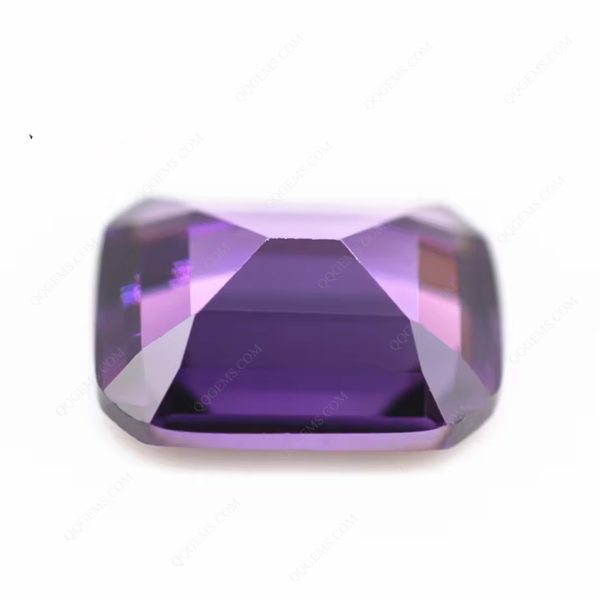 Amethyst/D-amethyst Emerald Cut Cubic Zirconia Gemstones Artificial Octagon Shape Step Cut CZ Loose Stones - Image 5
