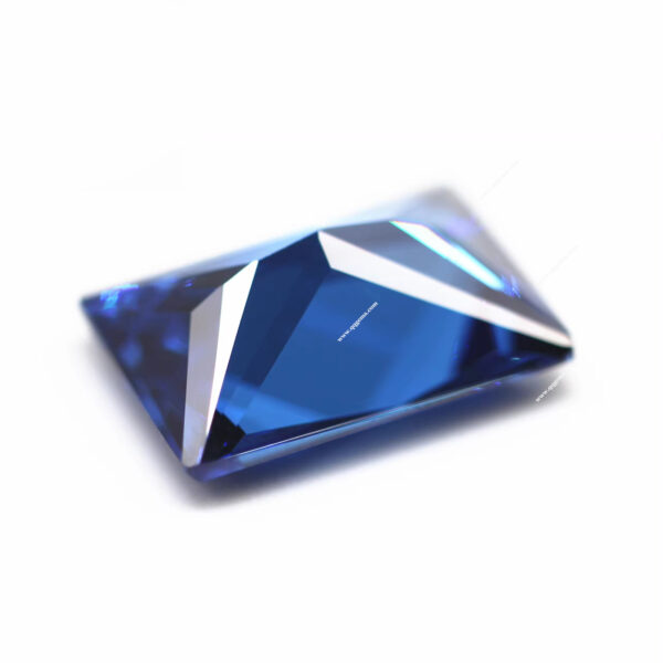Blue/sapphire Blue baguette Cut Cubic Zirconia Loose Gems Artificial baguette Shape CZ Stones - Image 2