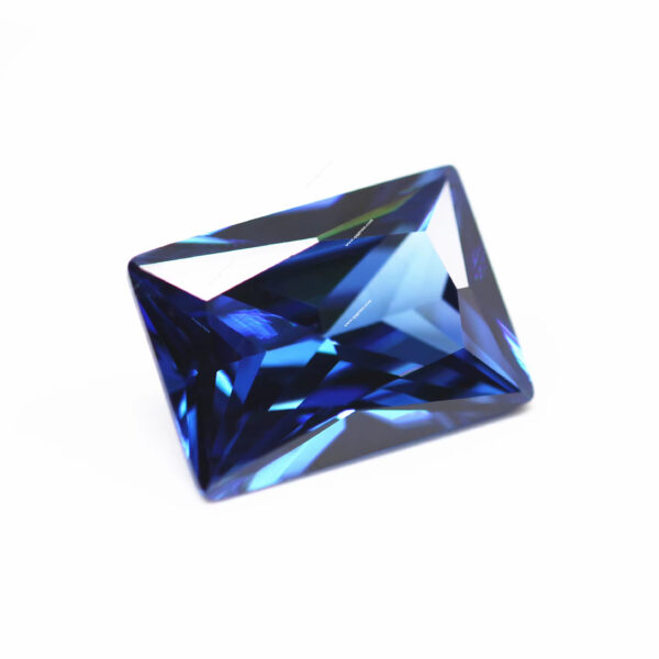 Blue/sapphire Blue baguette Cut Cubic Zirconia Loose Gems Artificial baguette Shape CZ Stones - Image 3