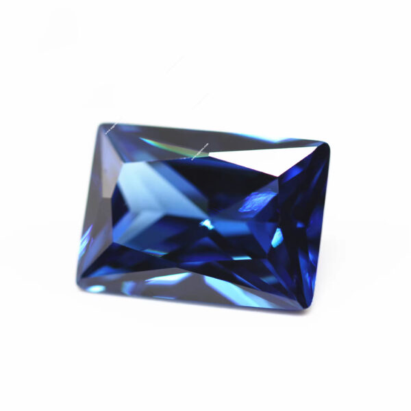 Blue/sapphire Blue baguette Cut Cubic Zirconia Loose Gems Artificial baguette Shape CZ Stones - Image 4