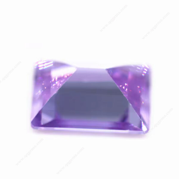 Lavender Step Cut baguette Cut Cubic Zirconia Gemstones Synthetic baguette Shape Step Cut Loose CZ Stones - Image 5