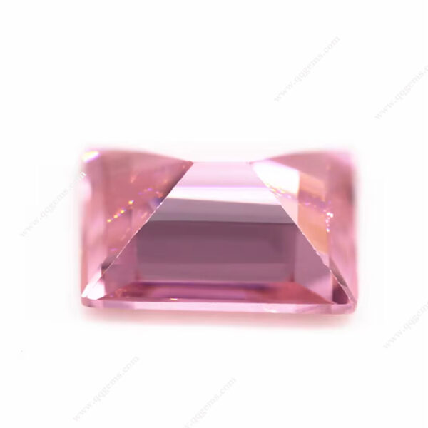 Pink Machine Cut baguette Cut Cubic Zirconia Loose Gemstones Synthetic baguette Shape Step Cut CZ Stones - Image 5