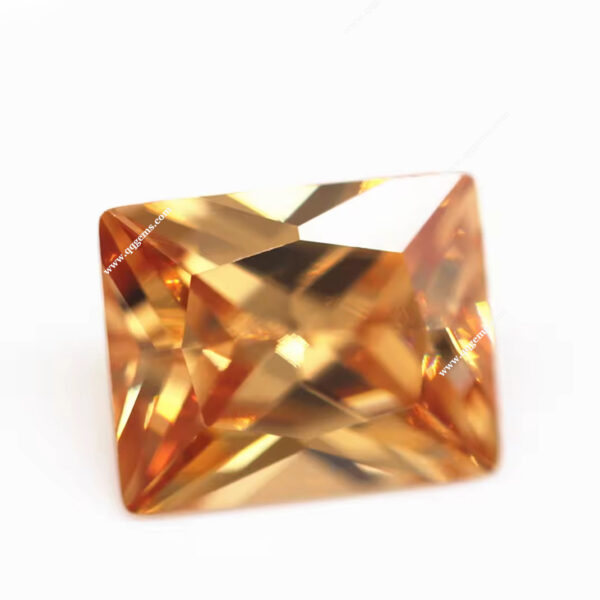 Champagne/D-champagne baguette Cut Cubic Zirconia Gems Artificial baguette Shape Princess Cut CZ Stones - Image 3