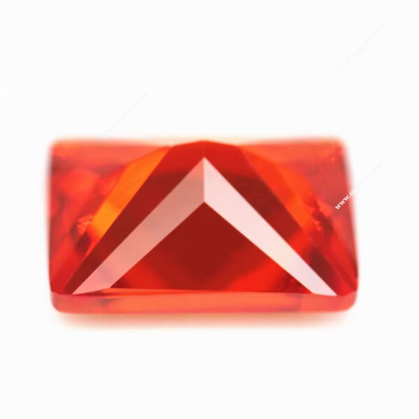 Orange/orange Red baguette Cut Cubic Zirconia Loose Gems Synthetic Princess Cut Rectangle Shape CZ Stones - Image 5