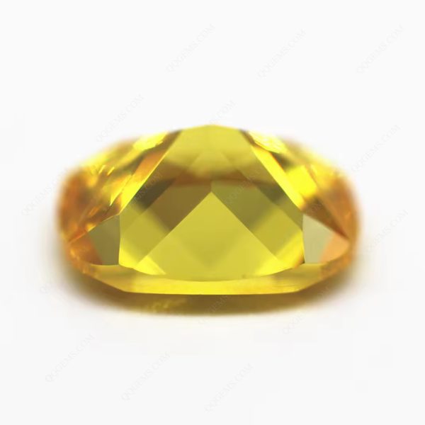 Yellow Color Long Cushion Cut Cubic Zirconia Loose Gemstones Synthetic Princess Cut stones - Image 5