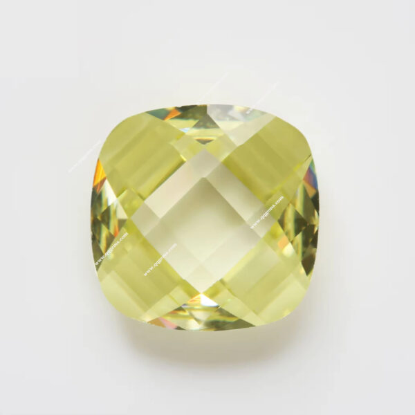 Cushion Double Checker Board Cut Various Colors Cubic Zirconia Loose Gems Synthetic CZ Gemstones - Image 2
