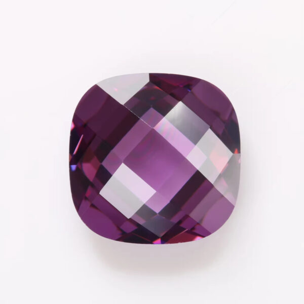 Cushion Double Checker Board Cut Various Colors Cubic Zirconia Loose Gems Synthetic CZ Gemstones - Image 3