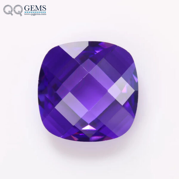 Cushion Double Checker Board Cut Various Colors Cubic Zirconia Loose Gems Synthetic CZ Gemstones - Image 5