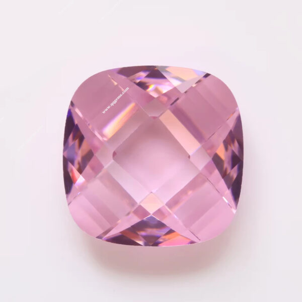 Cushion Double Checker Board Cut Various Colors Cubic Zirconia Loose Gems Synthetic CZ Gemstones - Image 7