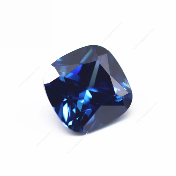 Cushion Cutting Sapphire Blue Cubic Zirconia Loose Gemstone Synthetic Cushion Shape CZ Zircon Stones - Image 2
