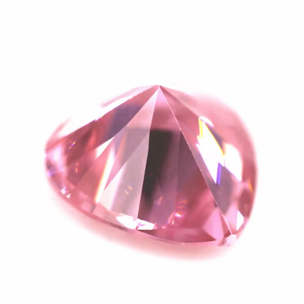 Pink Color Heart Cut Cubic Zirconia Loose Gemstones Synthetic Diamond Cut Heart Shape CZ Stone - Image 2