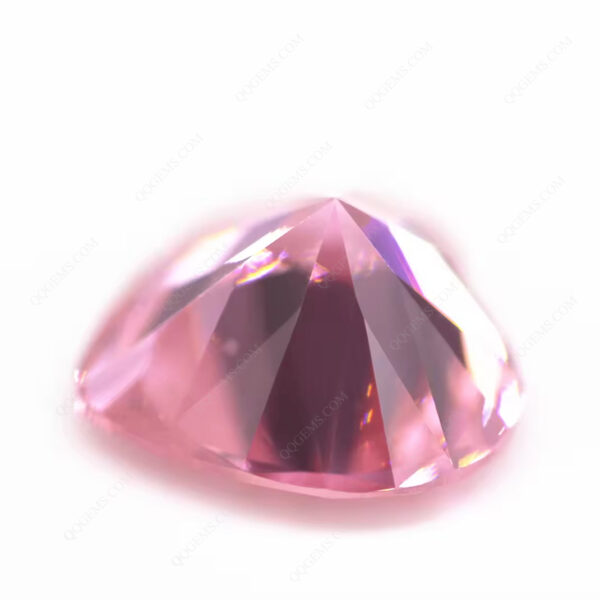 Pink Color Heart Cut Cubic Zirconia Loose Gemstones Synthetic Diamond Cut Heart Shape CZ Stone - Image 4