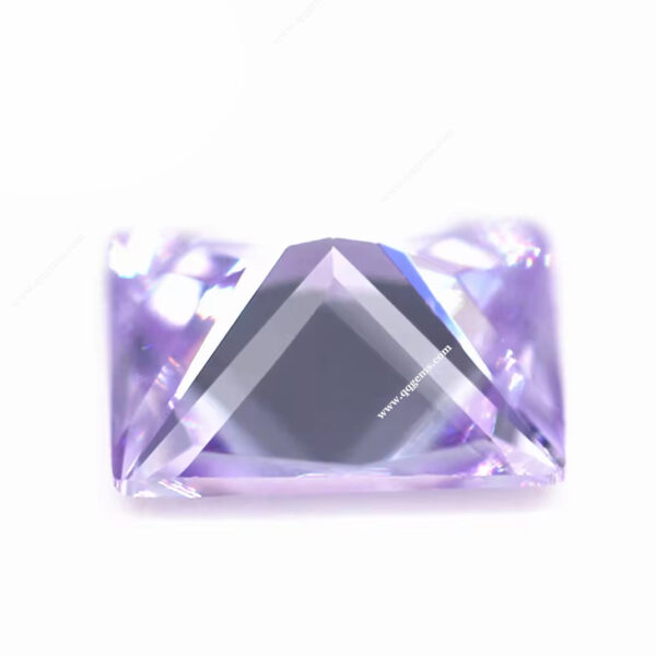 Lavender baguette Cut Cubic Zirconia Loose Gemstones Synthetic Machine Cut baguette Shape CZ Stones - Image 5