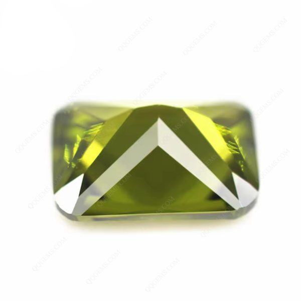 Peridot/dark Peridot Octagon Cut Cubic Zirconia Loose Gemstones Synthetic Octagon Shape CZ Stones - Image 4
