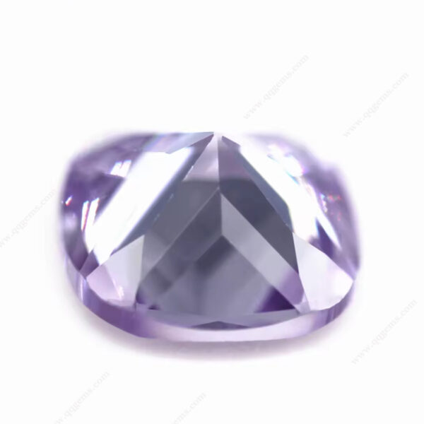 Lavender Color Cushion Shape Cubic Zirconia Gemstones Artificial Faceted Cut Cushion CZ Zirconia Stones - Image 3