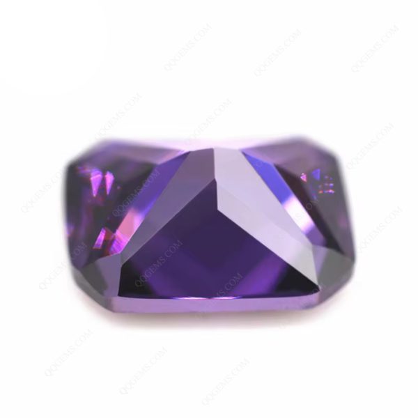 Amethy/dark Amethyst Cubic Zirconia Gemstones Synthetic Princess Cut Octagon Shape CZ Stones - Image 5