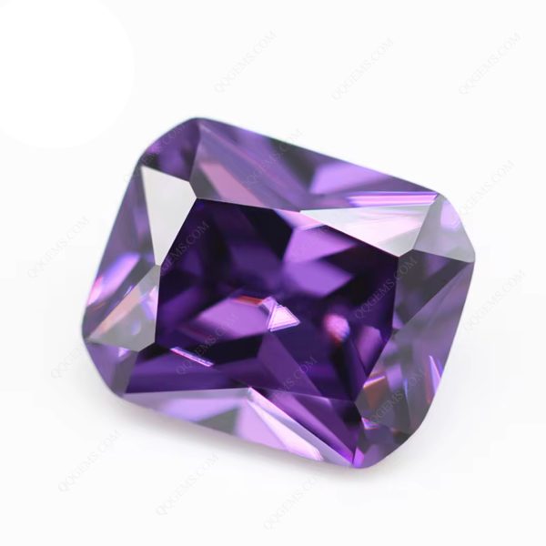 Amethy/dark Amethyst Cubic Zirconia Gemstones Synthetic Princess Cut Octagon Shape CZ Stones - Image 3