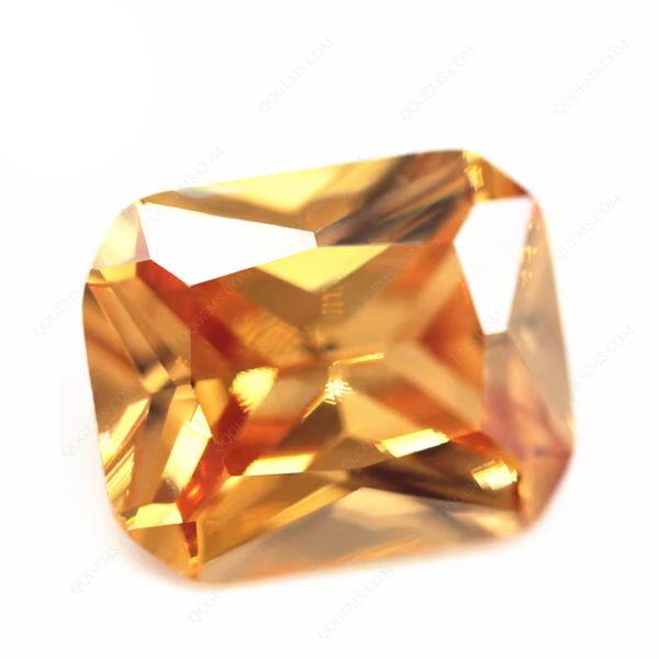 Champagne/dark champagne Cubic Zirconia Gemstone Synthetic Machine Cut Octagon Shape CZ Stones - Image 2