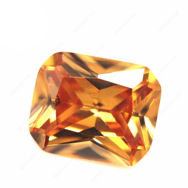 Champagne/dark champagne Cubic Zirconia Gemstone Synthetic Machine Cut Octagon Shape CZ Stones - Image 4