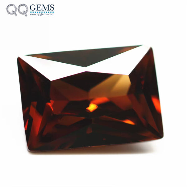 Coffee/D-coffee baguette Princess Cut Cubic Zirconia Loose Gemstones Synthetic baguette Shape CZ Stones