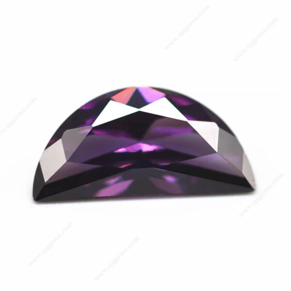 Half Moon Shape Cubic Zirconia Loose Gemstones Half Moon Cut CZ Stones - Image 4