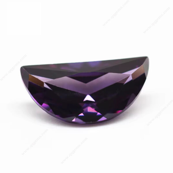 Half Moon Shape Cubic Zirconia Loose Gemstones Half Moon Cut CZ Stones - Image 5