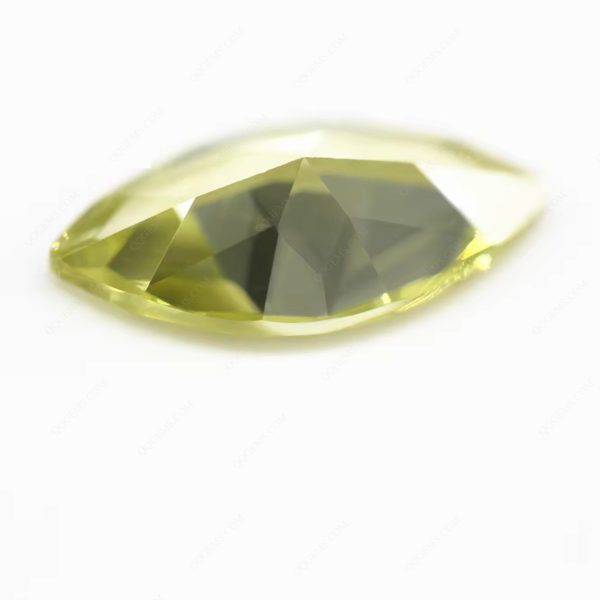Olive Color Marquise Cut Cubic Zirconia Gemstones Synthetic Faceted Cut Marquise Shape CZ Stones - Image 3